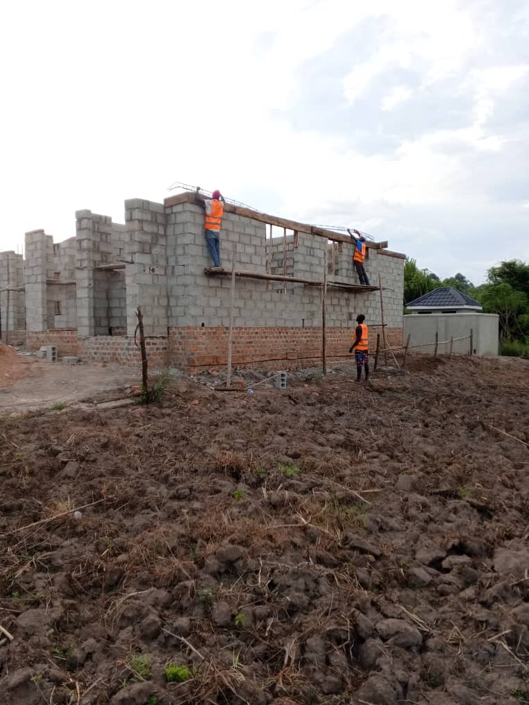 Smeaton Constructions workers at a building site in Munyonyo, Uganda