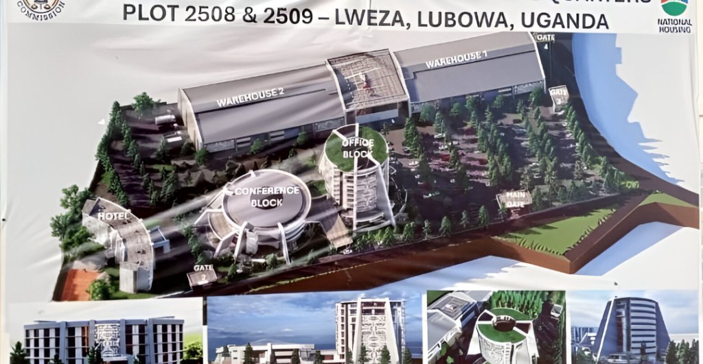 Electoral Commission Headquarters construction site in Lweza, Wakiso District, Uganda