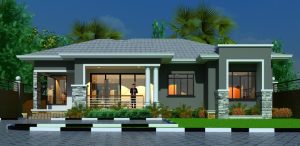 Modern luxury 3-bedroom house plan in Uganda PDF