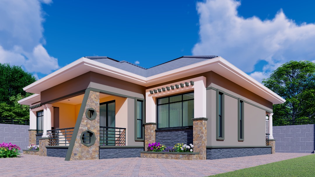 3 Bedroom Low-Cost House Plan - Image 3