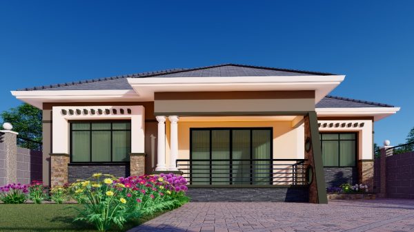 Affordable 3-bedroom house design PDF Uganda