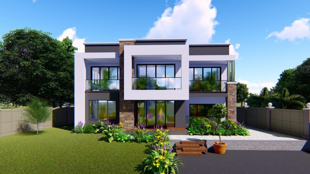 Modern Niger house plan design by Smeaton Constructions