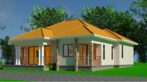 4-Bedroom Modern House Plan (Family Home Design) - Image 2
