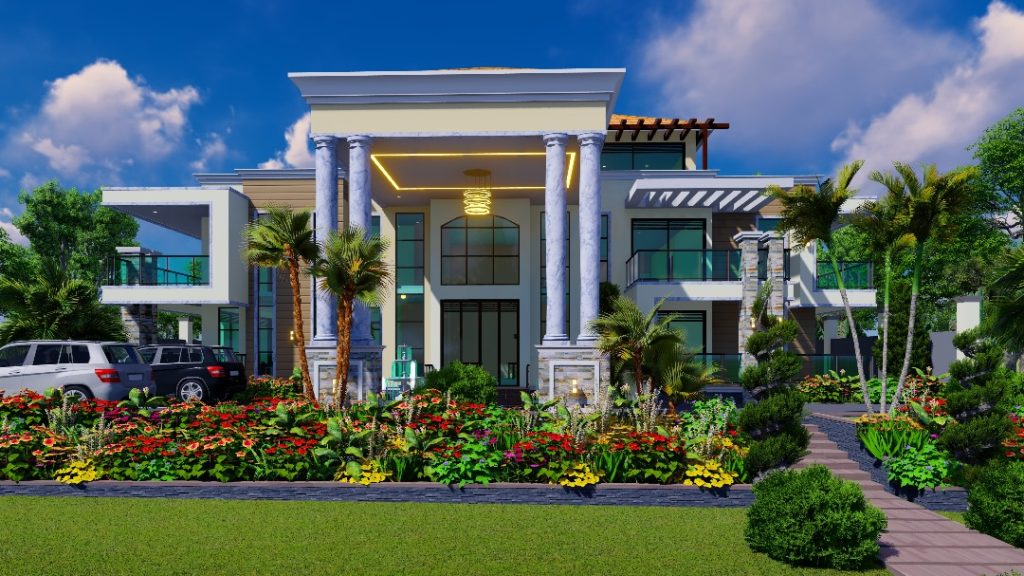 Modern house plan design in Libya by Smeaton Constructions