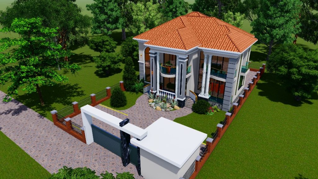 Modern house plan design Gabon by Smeaton Constructions