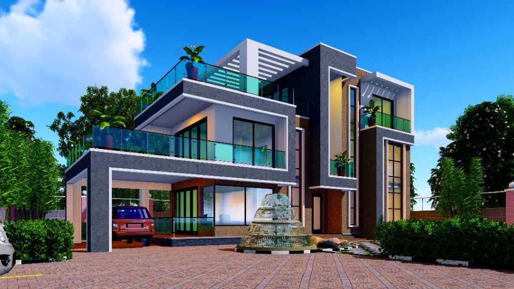 Modern Mali house plan design by Smeaton Constructions