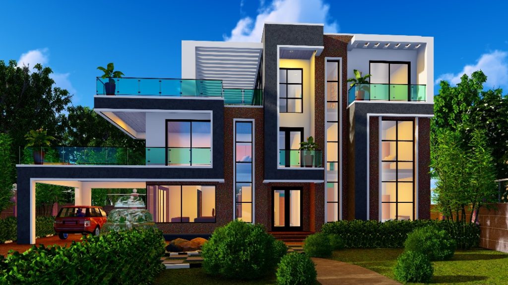 Modern 3-bedroom house plan design in Somalia