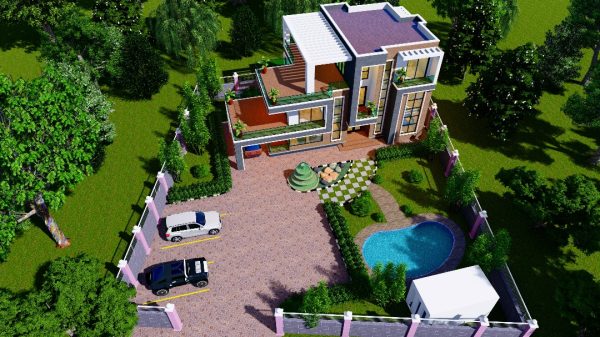 4-Bedroom Double-Storey House Plan