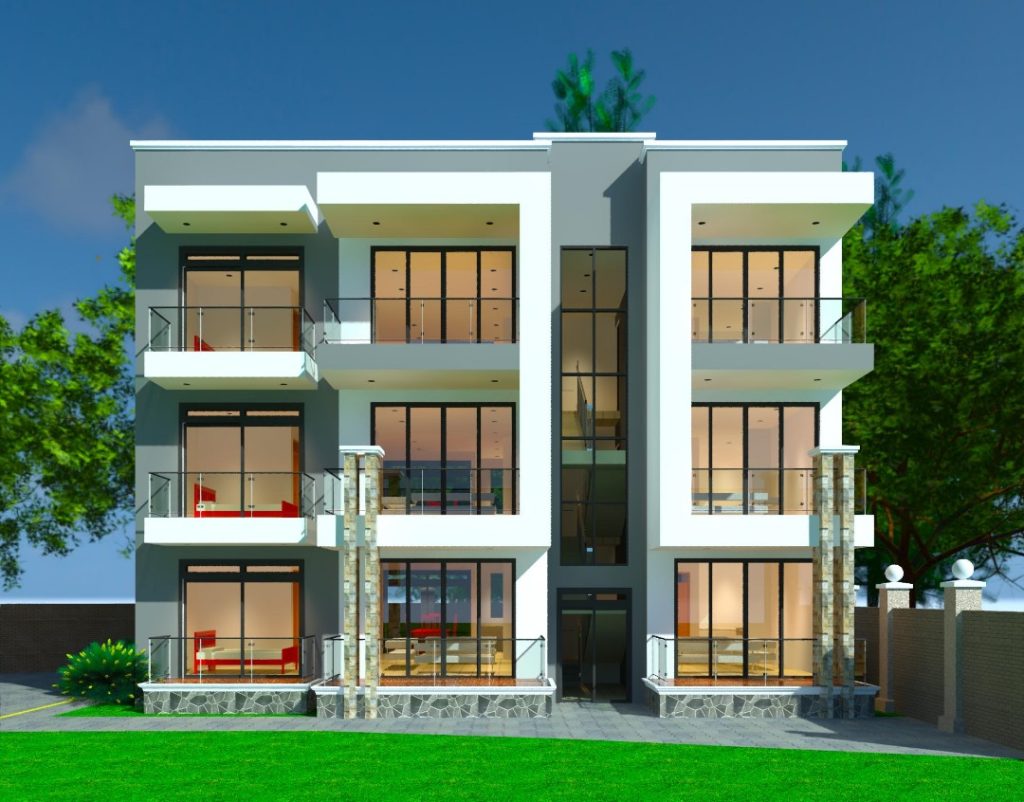 Affordable modern house design in Burkina Faso by Smeaton Constructions