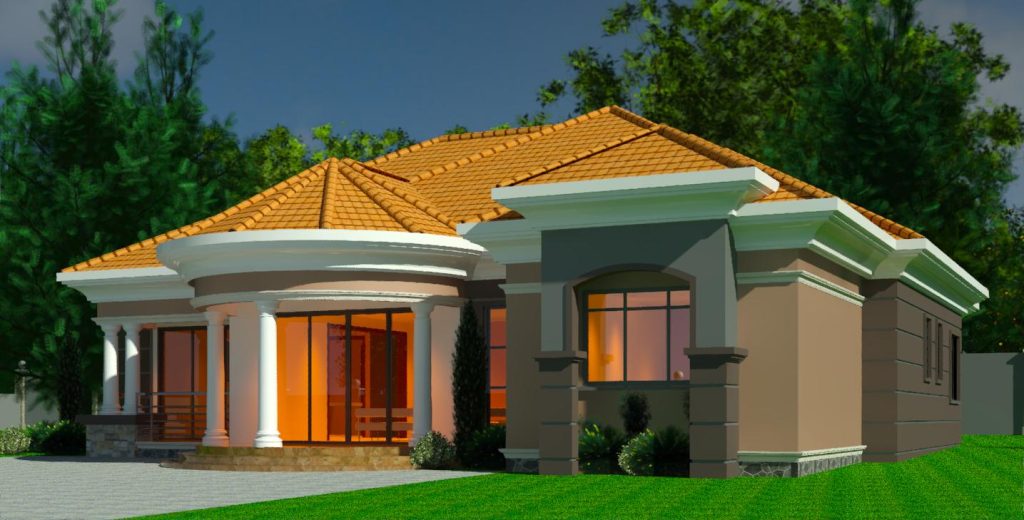 Modern house plan design in Botswana by Smeaton Constructions