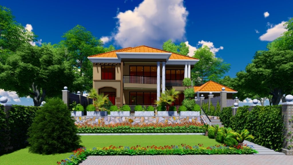 Affordable modern house design in Sierra Leone by Smeaton Constructions