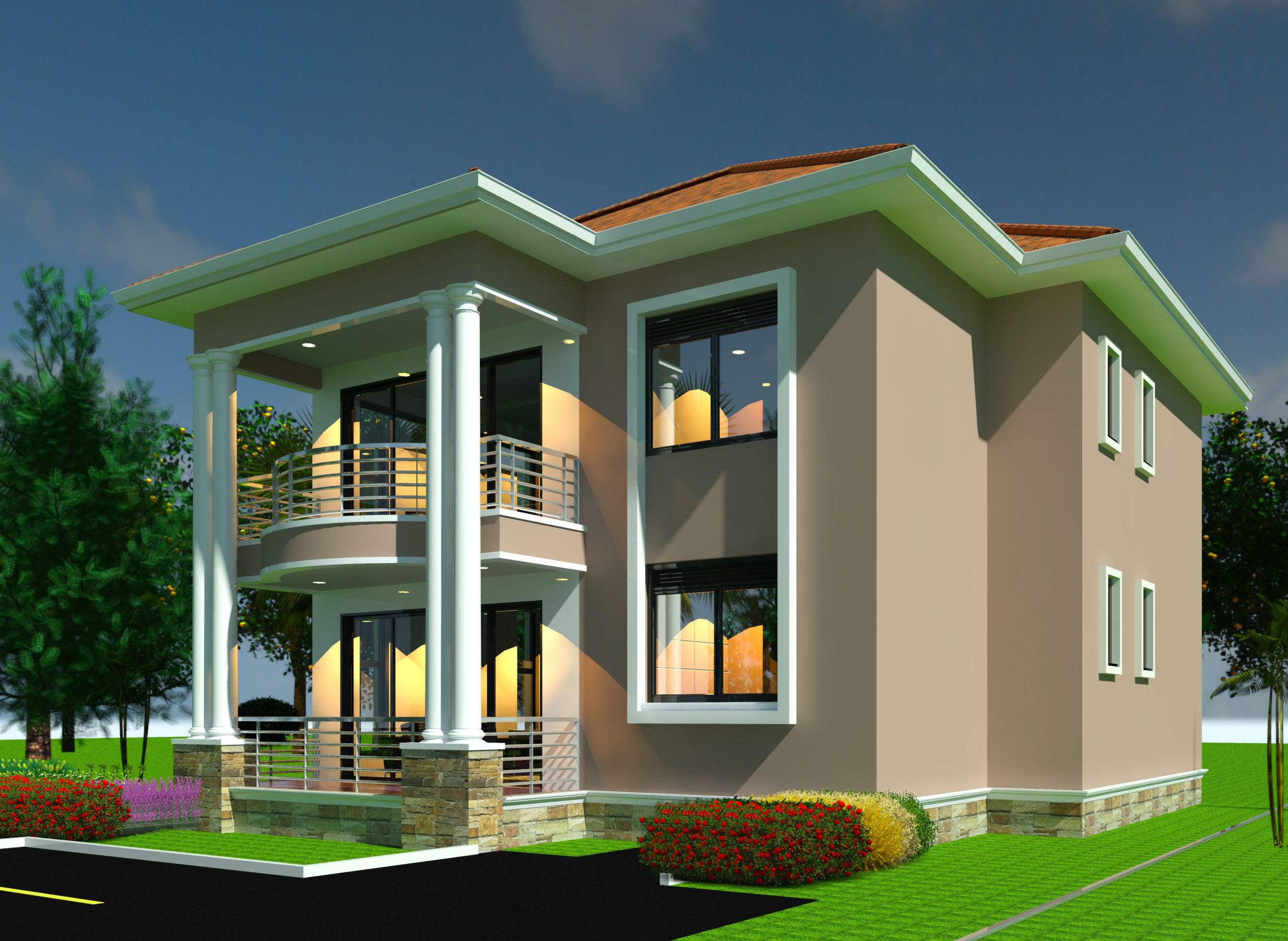 Modern house design in Equatorial Guinea by Smeaton Constructions