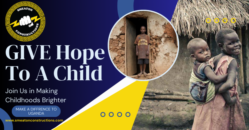 Smeaton Constructions helping needy children in Uganda with safe homes