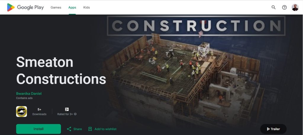 Smeaton Constructions app live on Google Play Store
