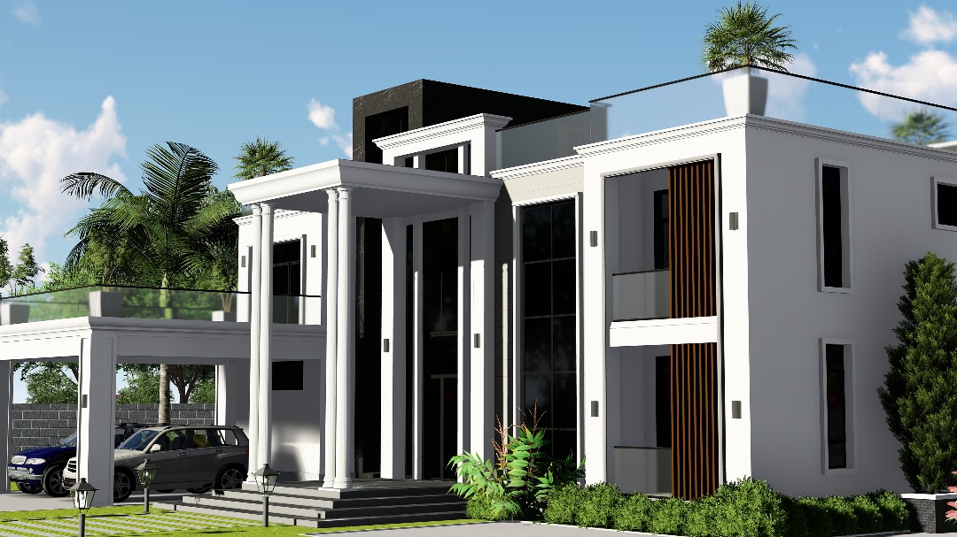 Seven Bedroom Multi-Storey Residential House Plans (Full Architectural & Structural Drawings) - Image 4