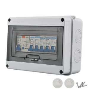 8-Way Distribution Board – Single Phase with MCB Slots