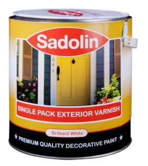 Sadolin Single Pack Exterior Varnish – Brilliant White