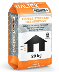 Italtex Premium+ Triple Strength Tile Adhesive – 20kg