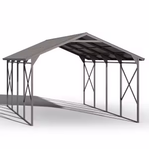 18×20 FT Metal Carport – Heavy Duty Steel Parking Shelter