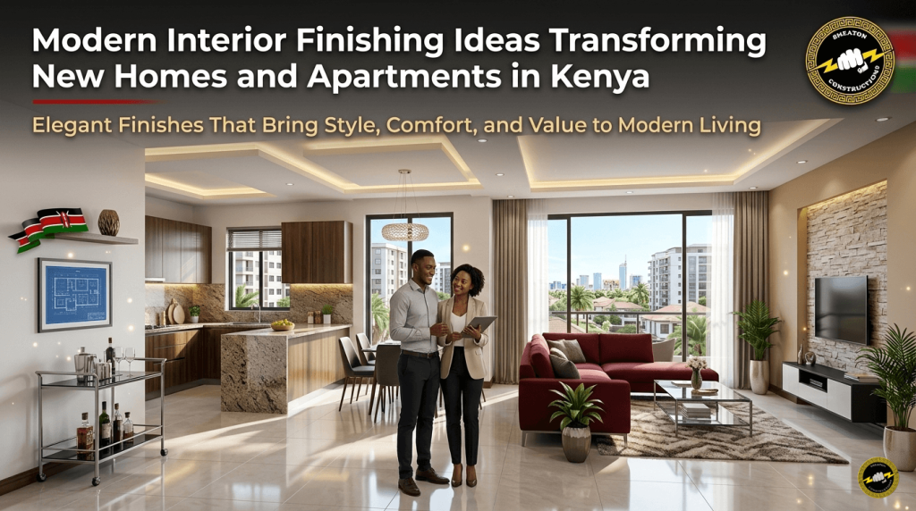 modern interior finishing ideas for homes and apartments in Kenya