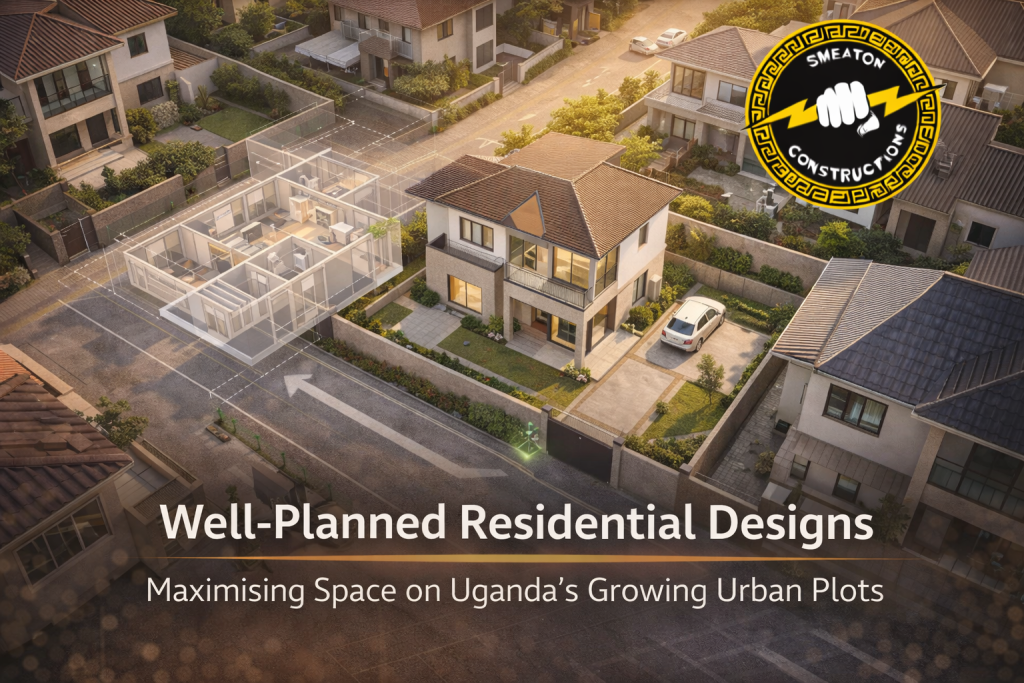 well planned residential design maximising space on urban plots in Uganda