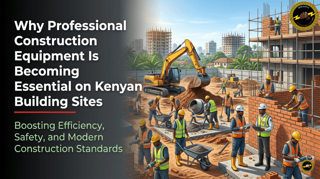 construction equipment Kenya building site