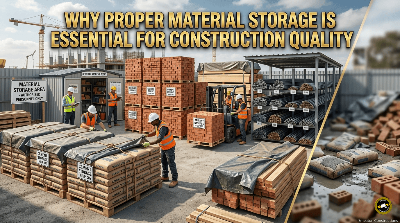 Why Proper Material Storage Is Essential for Construction Quality