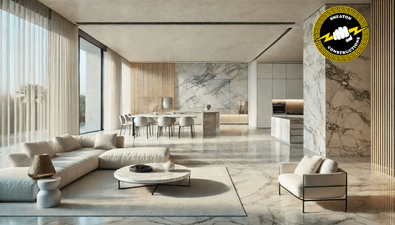 open and closed space interior design