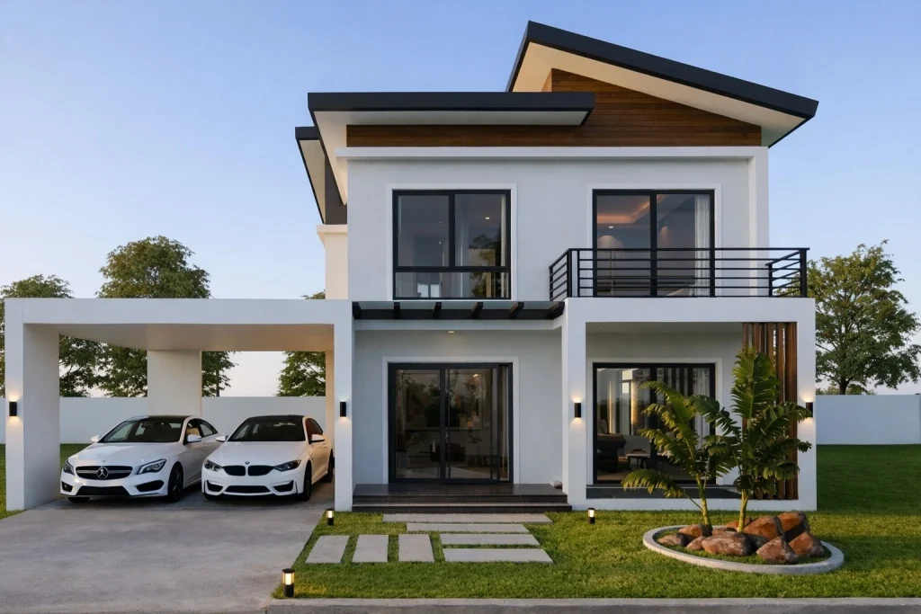 Smart modern house plan design for a home in Uganda